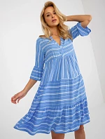 Dámske šaty D73771M30214F modré – FPrice