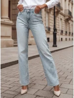 Dámské džínové kalhoty s kamínky blue Dstreet model 21985446 - FashionStreet