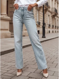 Dámské džínové kalhoty s kamínky blue Dstreet model 21985446 - FashionStreet
