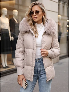 Kurtka damska zimowa pikowana z kapturem model 22404847 - FashionStreet