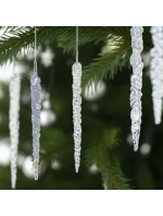 KRYŠTÁLOVÉ RAMPÚCHY ZÁVESNÁ DEKORÁCIA 22CM 4KS