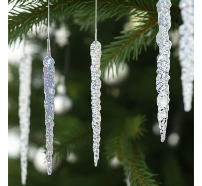 KRYŠTÁLOVÉ RAMPÚCHY ZÁVESNÁ DEKORÁCIA 22CM 4KS