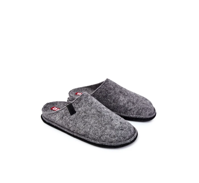 Klasické pánské pantofle Big Star model 21601045 šedé - Big Star Shoes