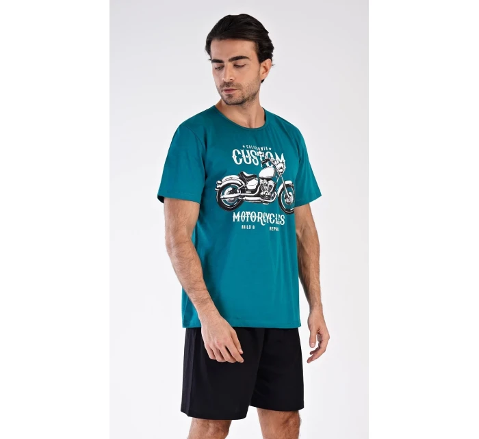 Pánske pyžamové šortky Motocykel