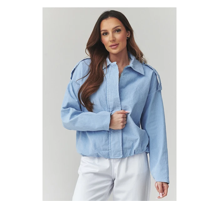 teplá šnúrová bunda model 225694 Makadamia