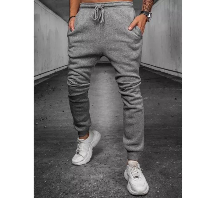 Pánské světle šedé kalhoty model 21967318 - Dstreet Pánské světle šedé kalhoty model 21967318 - Dstreet