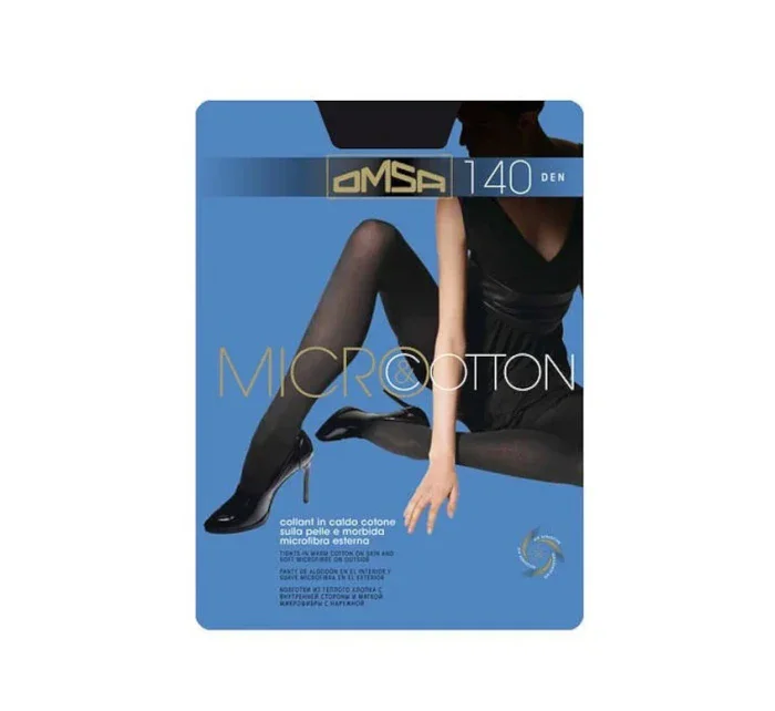 Dámske pančuchové nohavice Omsa Micro & Cotton 140 deň