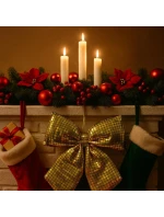 ZLATÁ DEKORAČNÁ KARTA 30x34 cm MICA