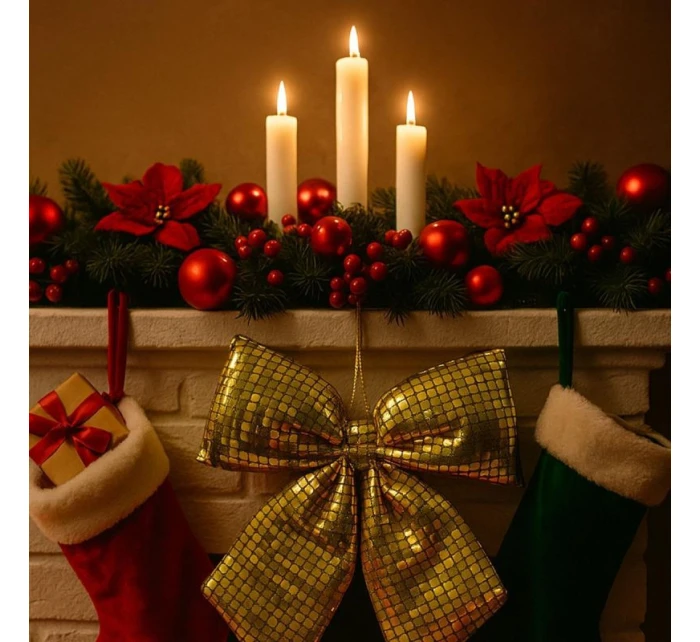 ZLATÁ DEKORAČNÁ KARTA 30x34 cm MICA