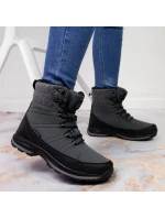 Zimné snehové topánky nepremokavé šedé DK