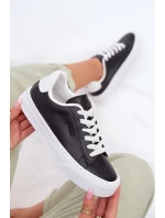 Dámské tenisky z eko kůže Big Star model 22009885 HIPOLY SYSTEM Černé - Big Star Shoes