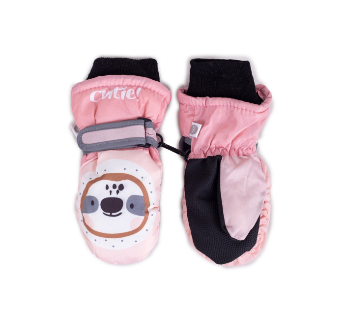 Detské zimné lyžiarske rukavice Yoclub REN-0200G-A110 Pink