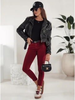 Dámské skinny džíny vínové Dstreet model 21981219 - FashionStreet