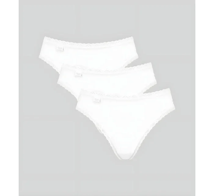 Dámske nohavičky Sloggi 24/7 Cotton Lace Tai C3P biele Dámske nohavičky Sloggi 24/7 Cotton Lace Tai C3P biele