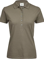 Tee Jays TJ 145 Dámske luxusné polo z hrubého strečového piké 18.0145 clay