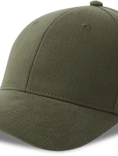 Atlantis Headwear Pilot-S 6-panelová čiapka z hrubej bavlny 33.0273 olivová