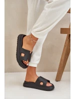 Piankowe Klapki Z Wycięciami Czarne Neladith Piankowe Klapki Z Wycięciami Czarne Neladith