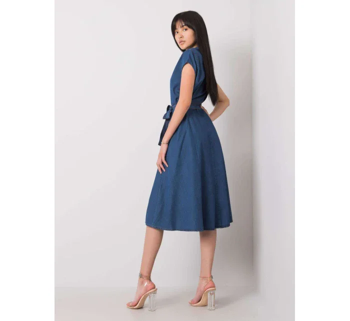 Šaty RO SK model 15509498 tmavě modrá - FPrice Šaty RO SK model 15509498 tmavě modrá - FPrice