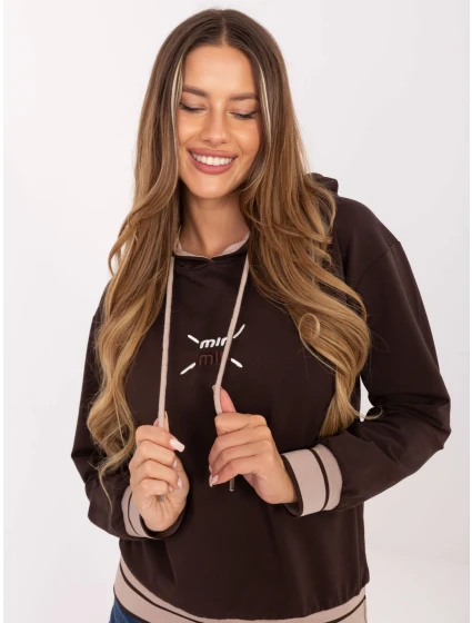 Blúzka RV BL A857.47 tmavohnedá Blúzka RV BL A857.47 tmavohnedá