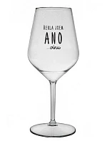 I SAID YES...TO WINE - číry nerozbitný pohár na víno 470 ml