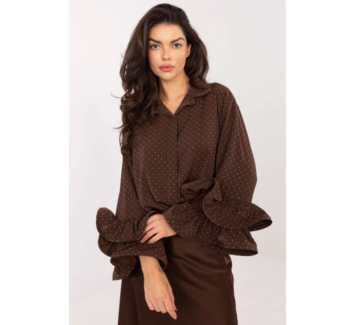 Košeľa s dlhým rukávom model 222149 Taliansko Moda