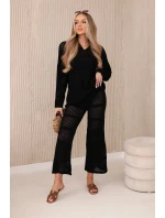 Plážový set z černý model 20247418 - K-Fashion Plážový set z černý model 20247418 - K-Fashion