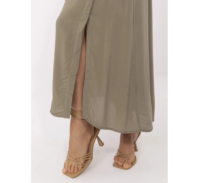 Sukňa D73761M50222A khaki