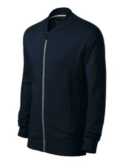 Bomber mikina s kapucňou pánska tmavomodrá