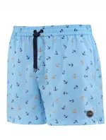 Pánske plavkové kraťasy Happy Self SM29-28 sv..modrá-vzor - Self