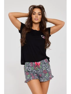 DÁMSKE PYŽAMO KR 520/334 SYMBOLY LÁSKY