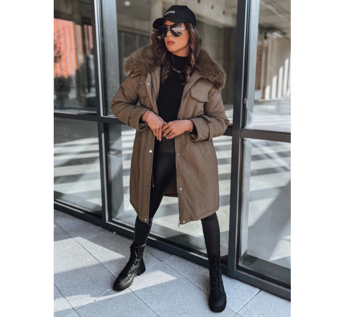 Dámská bunda parka khaki Dstreet model 21971365 - FashionStreet