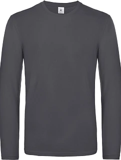 B&C #E190 LSL Tričko s dlouhým rukávem z těžké bavlny model 22495985 dark grey