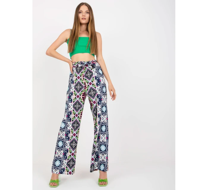 DHJ SP 13587 nohavice.66P čierna a modrá