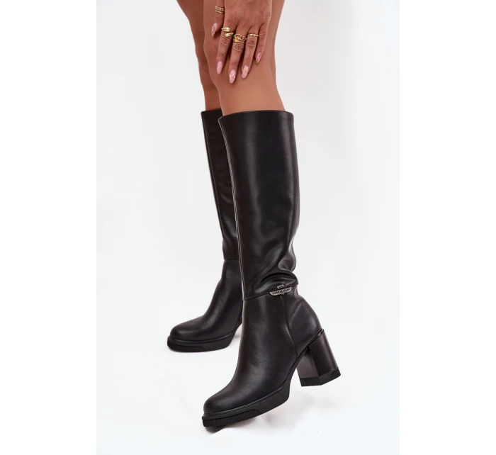 Topánky na podpätku model 219586 Krok vo veľkom štýle