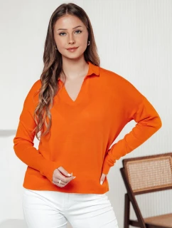 Dámsky oversize sveter VISTILLA orange FashionStreet MY2414