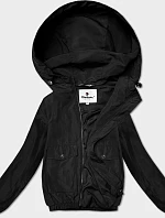 Dámska tenká bunda s krátkou podšívkou Glakate black (LU98017#)