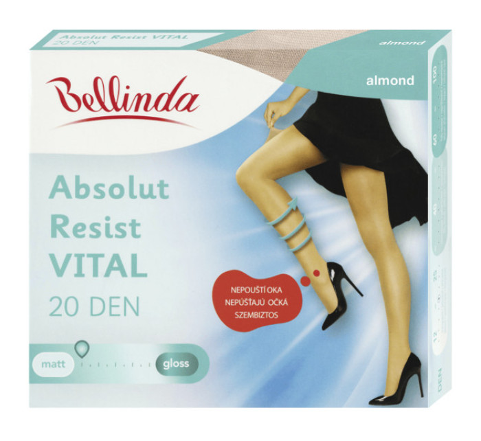 Pančuchové nohavice s podporným efektom ABSOLUT RESIST VITAL 20 DEN - BELLINDA - almond