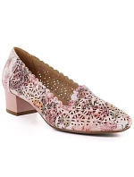 Dámské ažurové boty na podpatku model 22097119 - Potocki