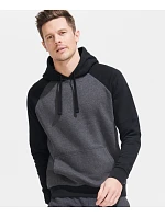 SOL'S Seattle Unisex raglánová mikina s kapucí charcoal melange/black model 22523939 SOL'S Seattle Unisex raglánová mikina s kapucí charcoal melange/black model 22523939