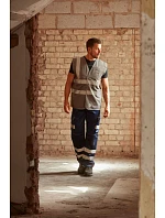 HVW 120 HiVis síťovaná bezpečnostní vesta model 22502219 white - Yoko HVW 120 HiVis síťovaná bezpečnostní vesta model 22502219 white - Yoko
