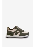 Sneakersy Damskie Z Eko Skóry Zielone Kaimans Sneakersy Damskie Z Eko Skóry Zielone Kaimans