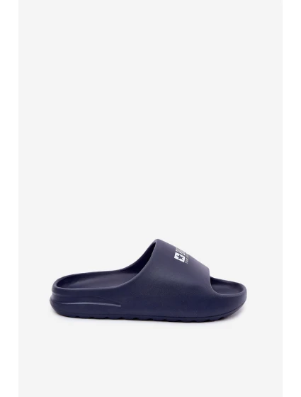 Piankowe Klapki Męskie Z Logo Big Star RR174A014 Granatowe