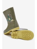 Dětské holínky tmavě zelené model 21794020 - Boto Dětské holínky tmavě zelené model 21794020 - Boto