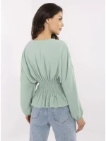 Blúzka D50021F11088A pistáciová