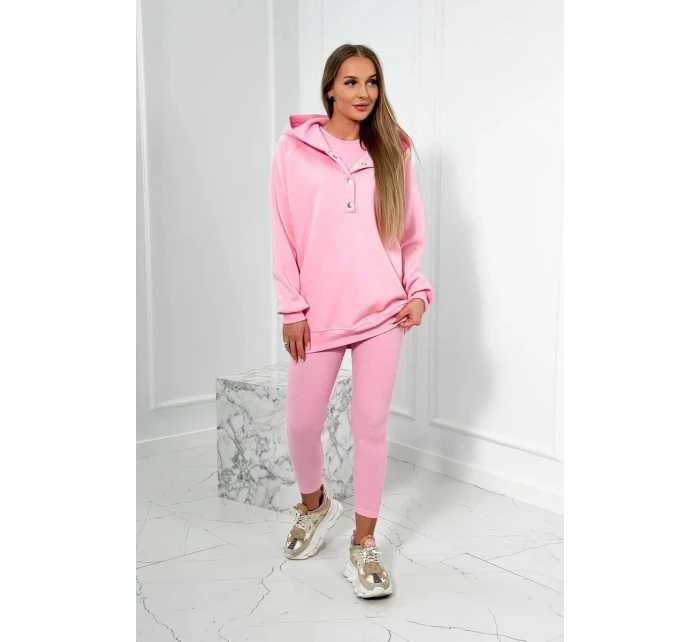 Sada mikiny, topu a legín světle růžová model 20823043 - Kesi Sada mikiny, topu a legín světle růžová model 20823043 - Kesi