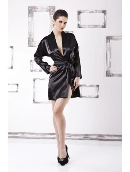 Dámsky župan Agnes 2 black - DKAREN