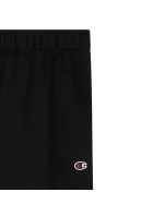 Pánské kalhoty s žebrovanými manžetami černé model 21812308 KK001 - CHAMPION Pánské kalhoty s žebrovanými manžetami černé model 21812308 KK001 - CHAMPION
