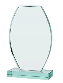 Sklenená trofej s matným podstavcom