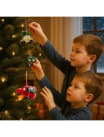 DEKORÁCIA ZÁVESNÁ OZDOBA KARAVAN ZELENÁ