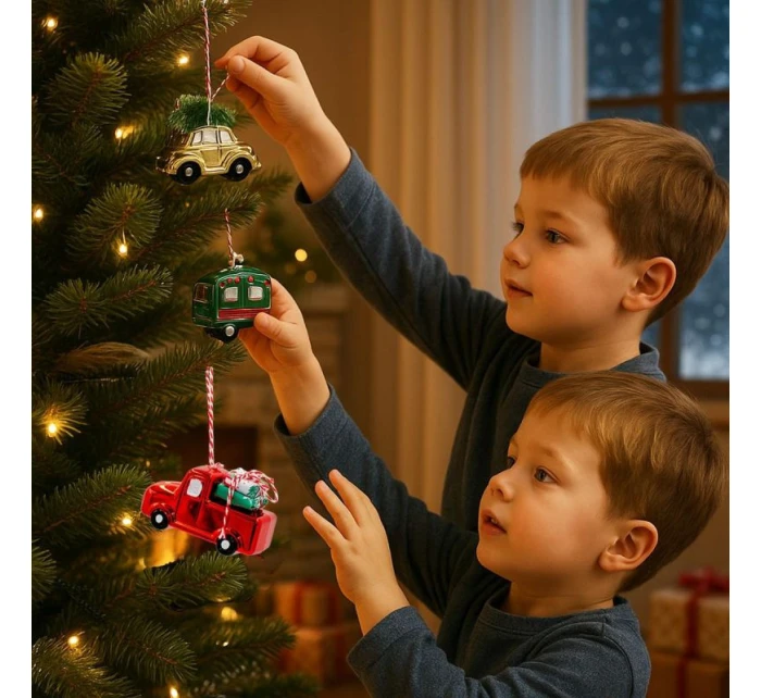 DEKORÁCIA ZÁVESNÁ OZDOBA KARAVAN ZELENÁ